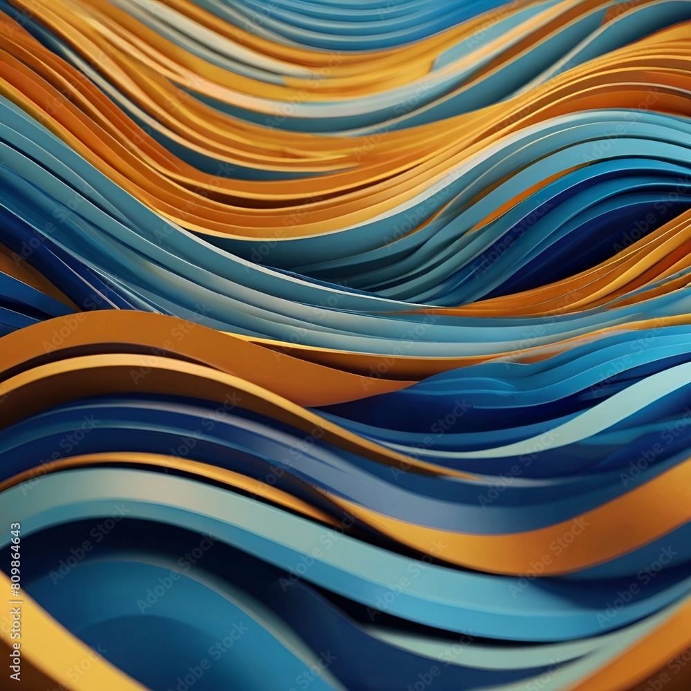3D wave abstract illusion on background 3D wave abstract illusion on background