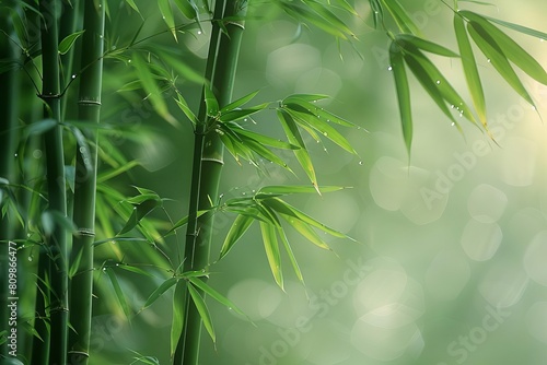 The lush green bamboo forest is a sight to behold