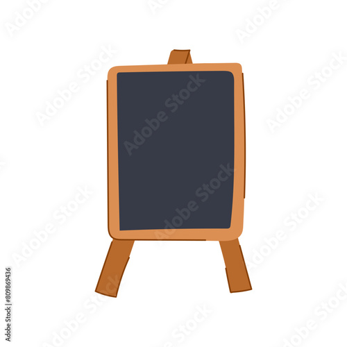 chalk outdoor chalkboard cartoon. sign blackboard, menu cafe, frame street chalk outdoor chalkboard sign. isolated symbol vector illustration