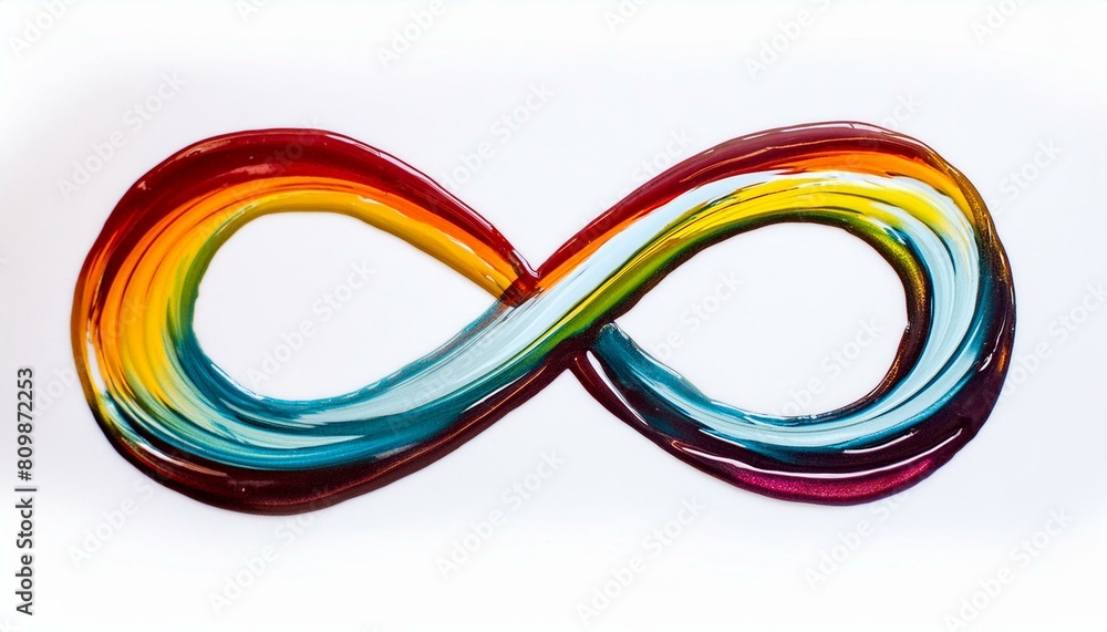 Spectrum Harmony: Rainbow Infinity Symbol Celebrating Neurodiversity Spectrum Harmony: Rainbow Infinity Symbol Celebrating Neurodiversity