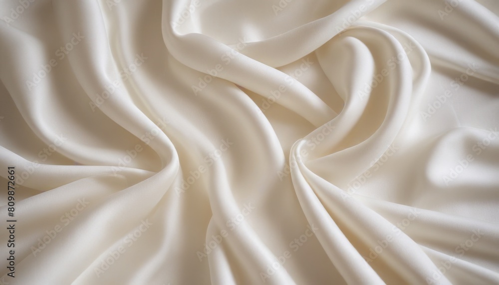 Fototapeta premium White silk fabric texture luxurious background