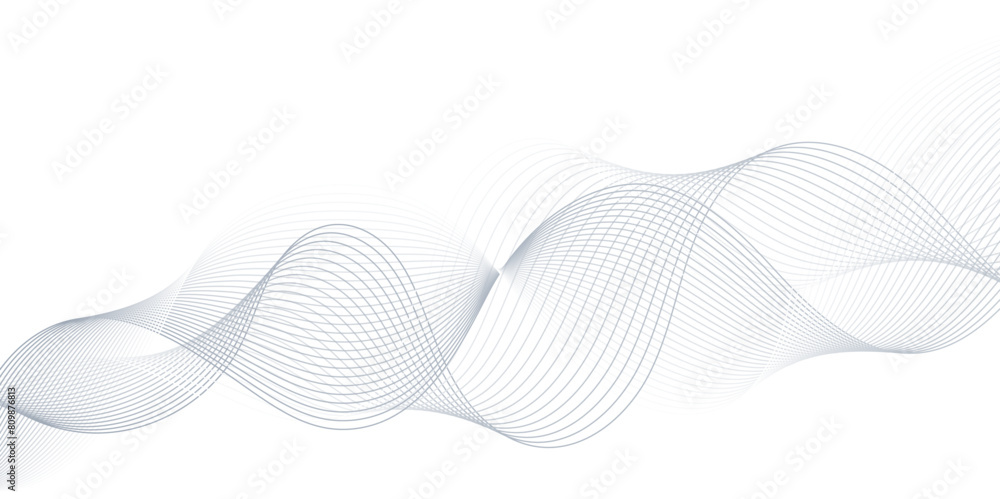 Abstract blue wave element isolated on white, vector file. Abstract colorful wave element for design. Digital frequency track equalizer. Stylized line art background. Vector illustration. Abstract blue wave element isolated on white, vector file. Abstract colorful wave element for design. Digital frequency track equalizer. Stylized line art background. Vector illustration.