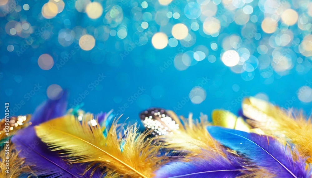 Fototapeta premium Colorful Carnival: Mardi Gras Background with Space for Your Message