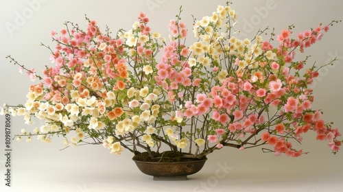 Pastel blooms serenade. beautiful minimalist celebration of delicate flowers in soft colors
