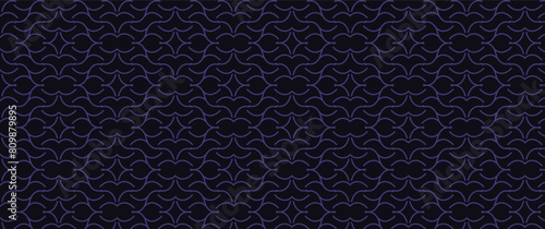 Wallpaper Mural wavy dark blue seamless pattern vector design for background, cover, template Torontodigital.ca