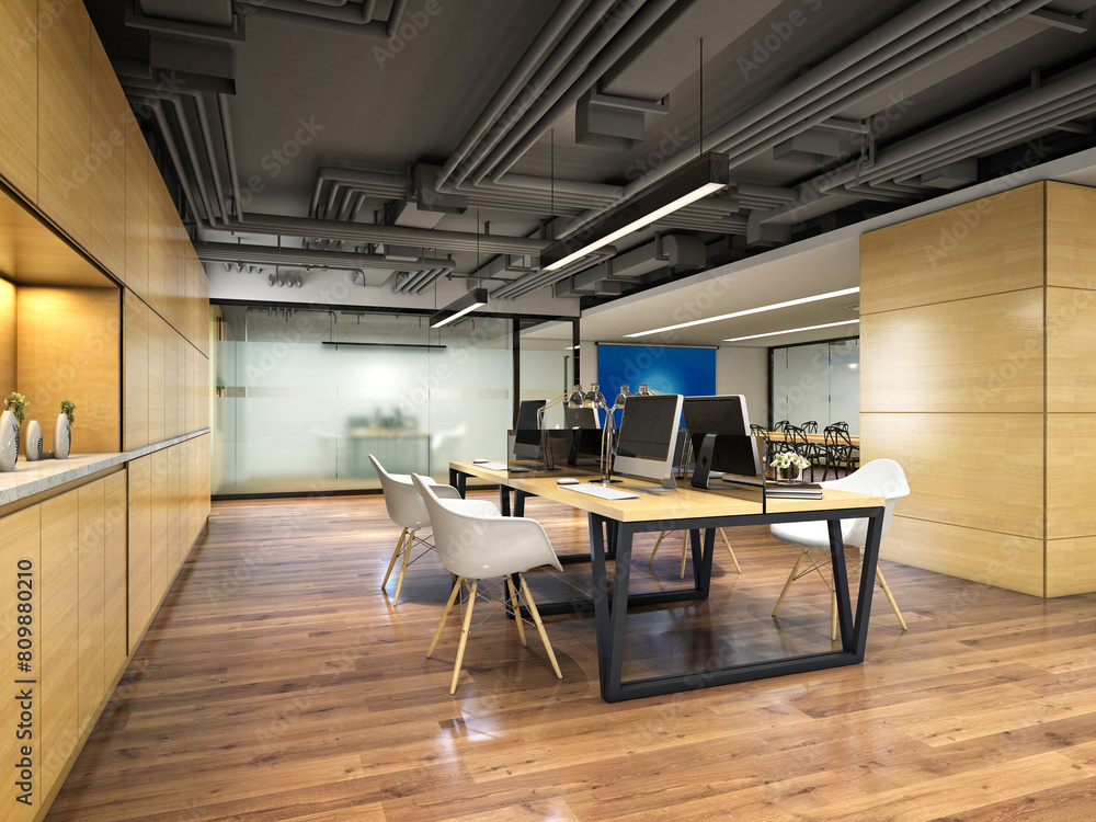 Obraz premium 3d render of office interior