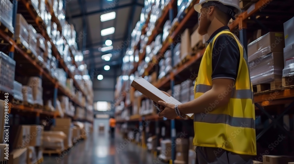 Modern Warehouse Interior, Suitable for Themes Related to Logistics, Storage, and Industrial Design Modern Warehouse Interior, Suitable for Themes Related to Logistics, Storage, and Industrial Design