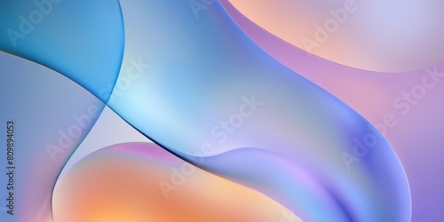 3d abstract background with blue and purple gradient, soft shapes and smooth curves, wavy lines, modern wallpaper design for mobile phone screen or website