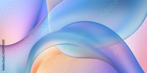3d abstract background with blue and purple gradient, soft shapes and smooth curves, wavy lines, modern wallpaper design for mobile phone screen or website