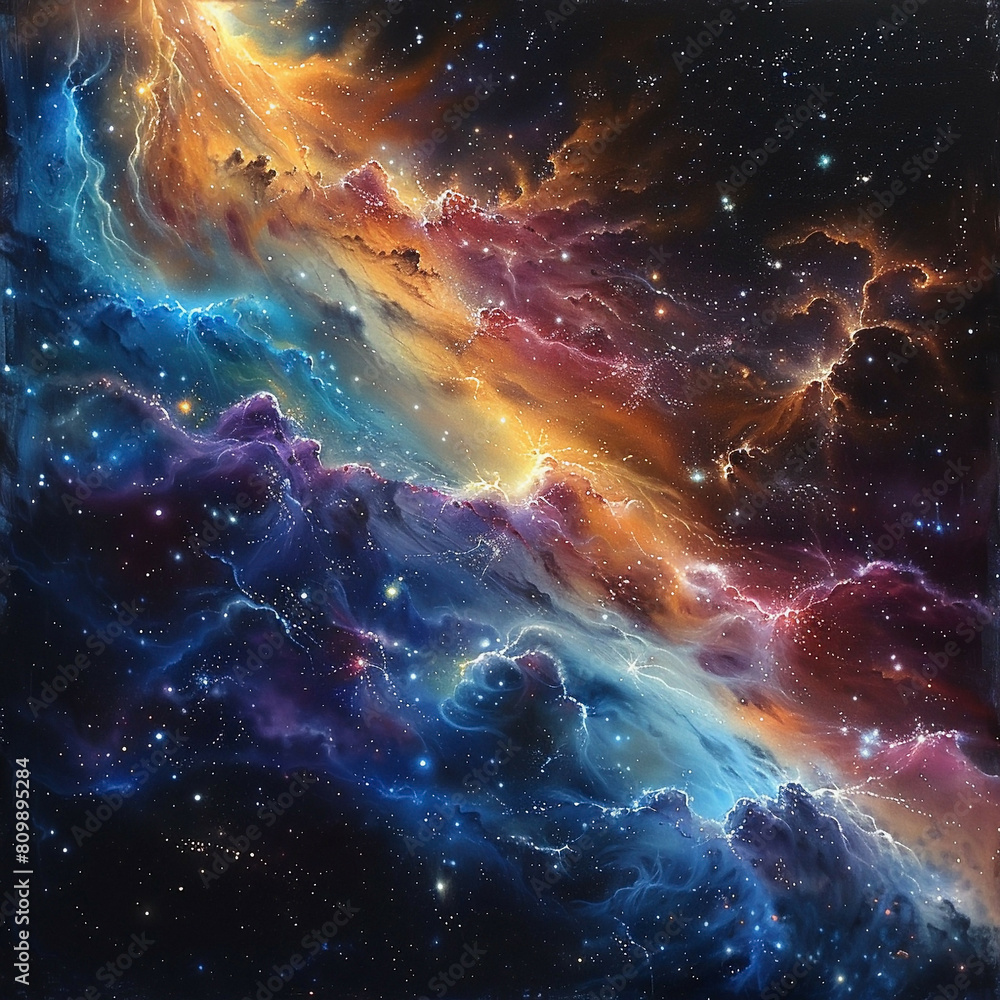 Galactic Tapestry Journeying Through the Milky Way, Stars, Nebulae and Beyond