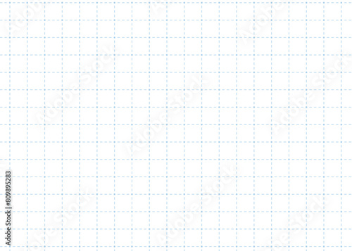 シンプルな点線とドットの方眼紙パターン、正方形グリッドのパターン photo