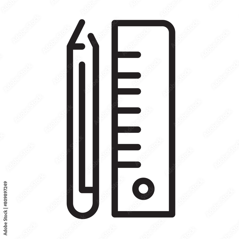 Education Elementary School Line Icon Education Elementary School Line Icon