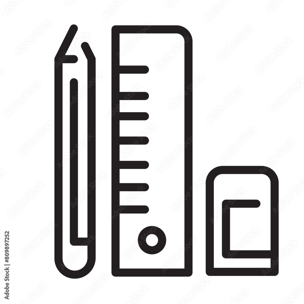 Education Elementary School Line Icon Education Elementary School Line Icon