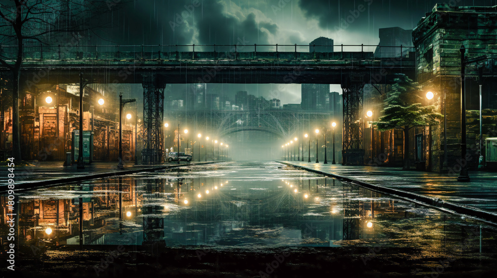 Silhouettes and Reflections in a Moody Illuminated Urban Feeling Abstract Wallpaper Digital Art Poster Brainstorming Map Magazine Background Cover Silhouettes and Reflections in a Moody Illuminated Urban Feeling Abstract Wallpaper Digital Art Poster Brainstorming Map Magazine Background Cover