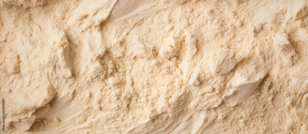 Top view image of a textured background made from whey protein displaying visible details Copy space image Top view image of a textured background made from whey protein displaying visible details Copy space image
