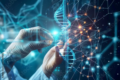 Futuristic AI algorithms mapping genetic diseases  guiding precision medicine 