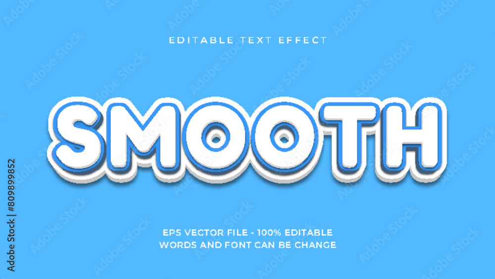 Smooth blue and white editable text effect premium, 3d style. Smooth blue and white editable text effect premium, 3d style.