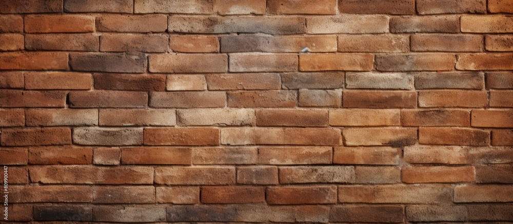 A high quality photo of a brown textured brick wallpaper and background with copy space image A high quality photo of a brown textured brick wallpaper and background with copy space image