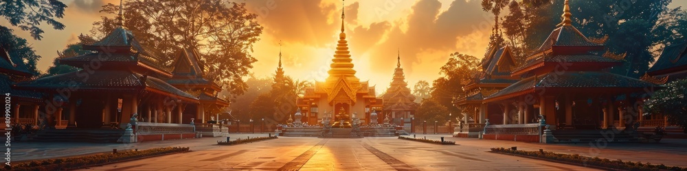 Captivating Wat Phra That Hariphunchai A Golden Dawn of Serenity and Splendor in Thailand s Ancient