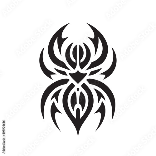 Spider Logo - Inspired Tribal Tattoo Design
