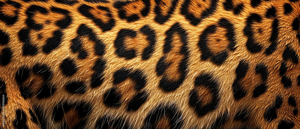 Leopard fur skin texture. Wild Animal print. Trendy background. Generative ai
Leopard fur skin texture. Wild Animal print. Trendy background. Generative ai