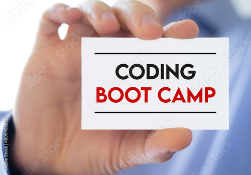 Coding Boot Camp - Business Card message