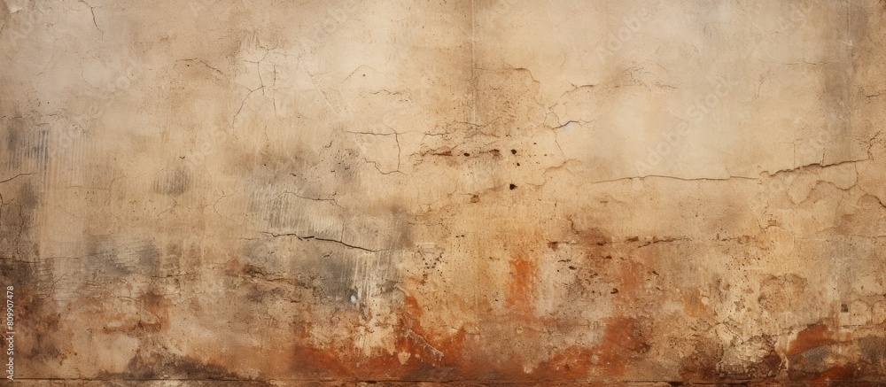 A weathered and dirty wall in closeup with ample copy space for images