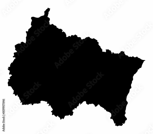 Grand Est silhouette map