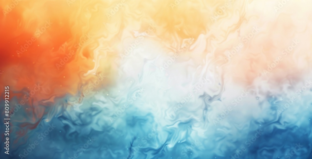 Obraz premium The image is a watercolor painting of a sunset over the ocean