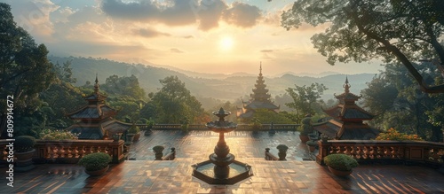 Hilltop Harmony at Wat Phra That Doi Wao A Serene Panoramic Retreat in Thailand