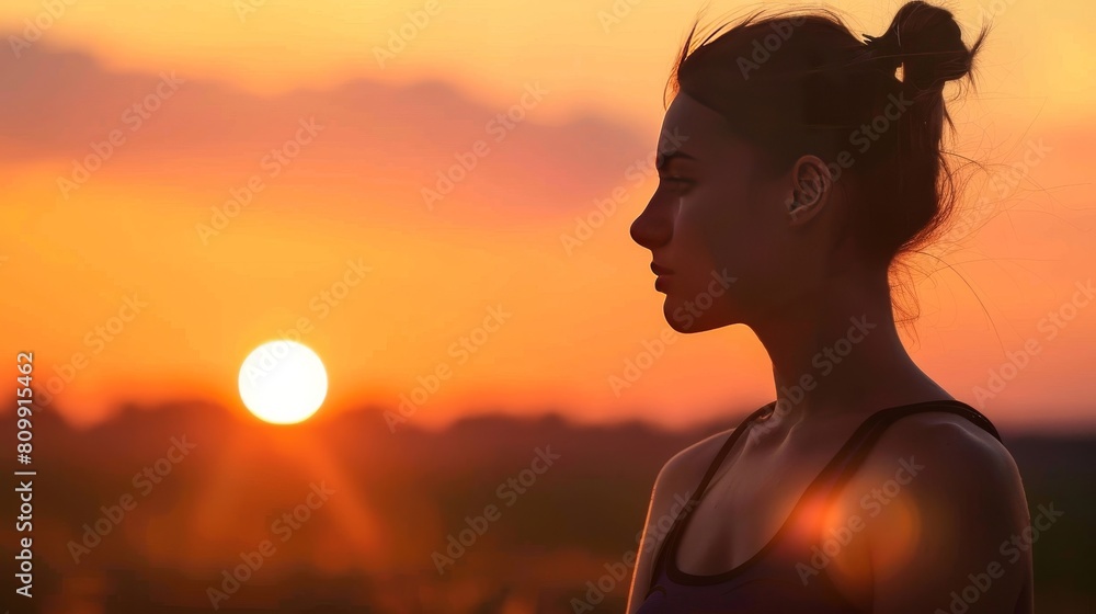 silhouette of a person in sunset silhouette of a person in sunset