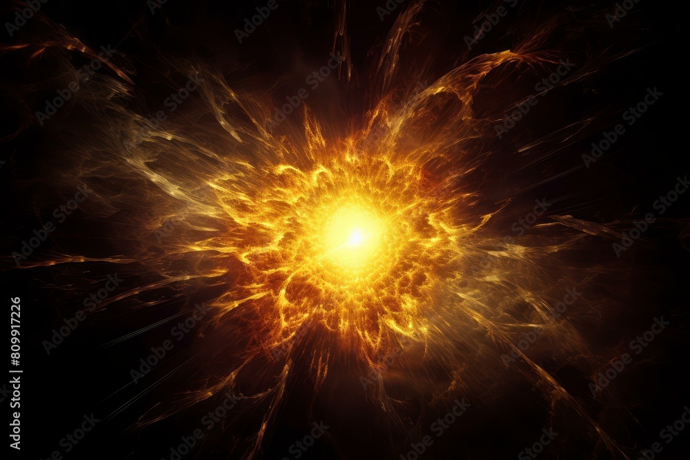 Vibrant and artistic abstract cosmic explosion background with fiery orange dynamic design. Perfect for science and astronomy-themed digital art wallpaper Vibrant and artistic abstract cosmic explosion background with fiery orange dynamic design. Perfect for science and astronomy-themed digital art wallpaper