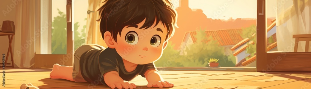 Little boy sitting on the floor looking at camera with a warm smile on his face. Little boy sitting on the floor looking at camera with a warm smile on his face.