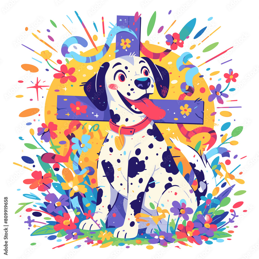 A Playful Dalmatian Depicted In A Lively, Isolated Transparent Background Images A Playful Dalmatian Depicted In A Lively, Isolated Transparent Background Images