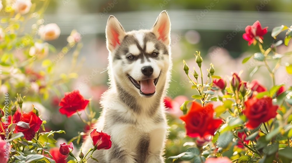 Fototapeta premium Happy puppy portrait