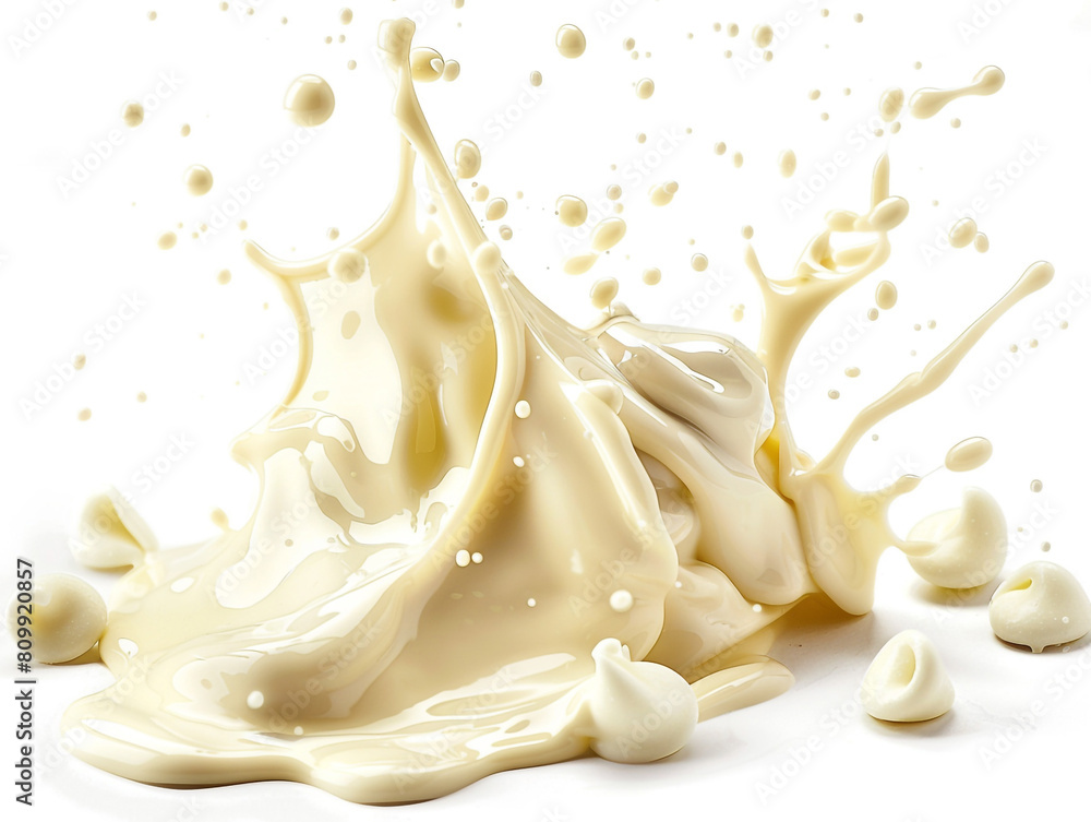 White chocolate squirts. Creating a messy and delicious scene. White chocolate squirts. Creating a messy and delicious scene.