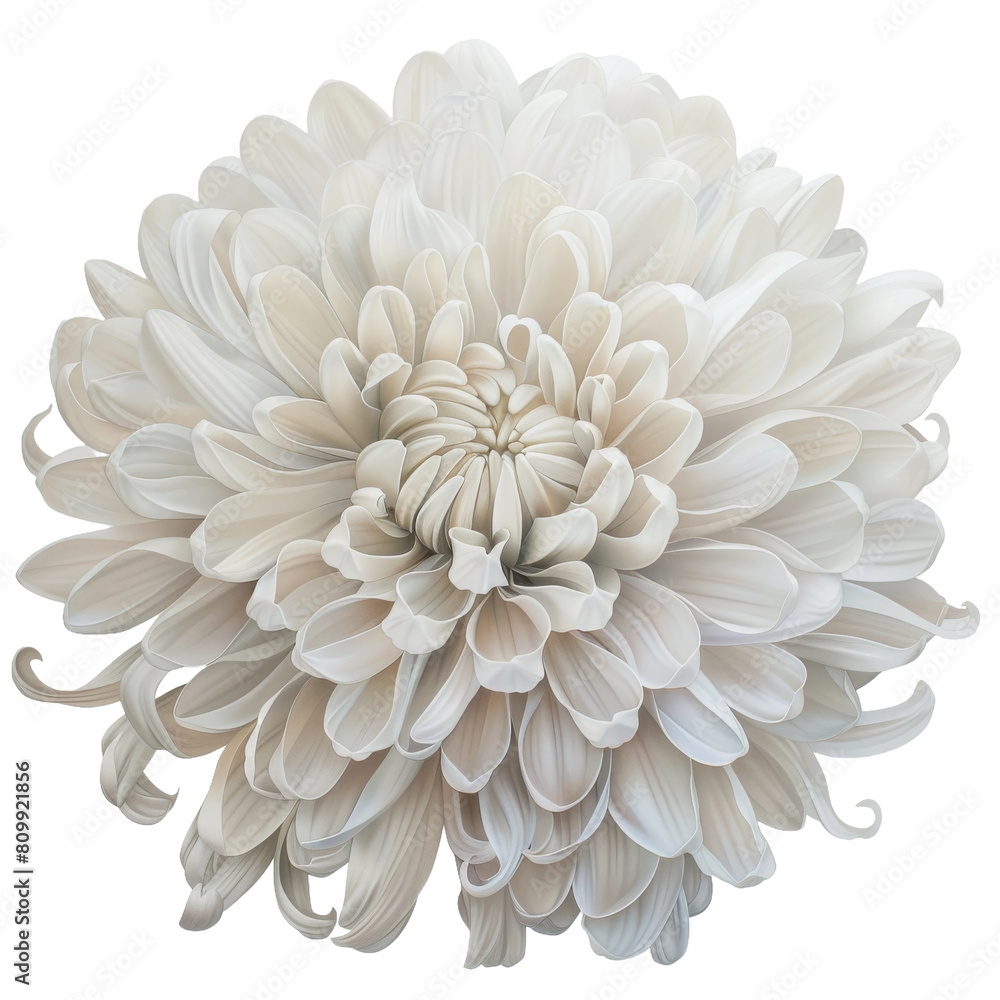 Chrysanthemum on a transparent background.