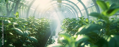 Futuristic Greenhouse with ...