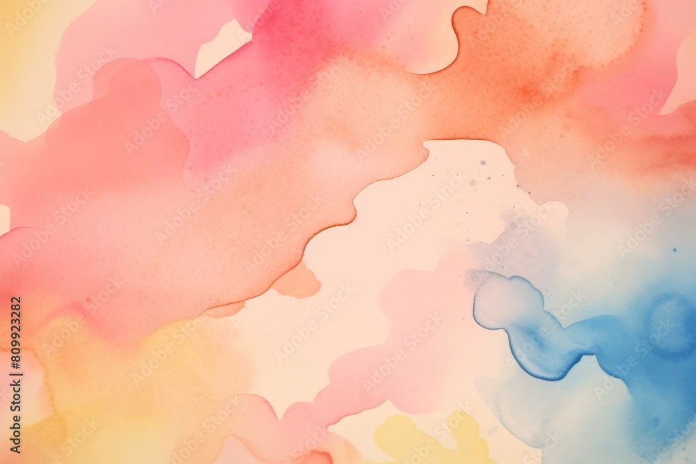 Abstract Color Blends, Gentle, blended colors with watercolor textures