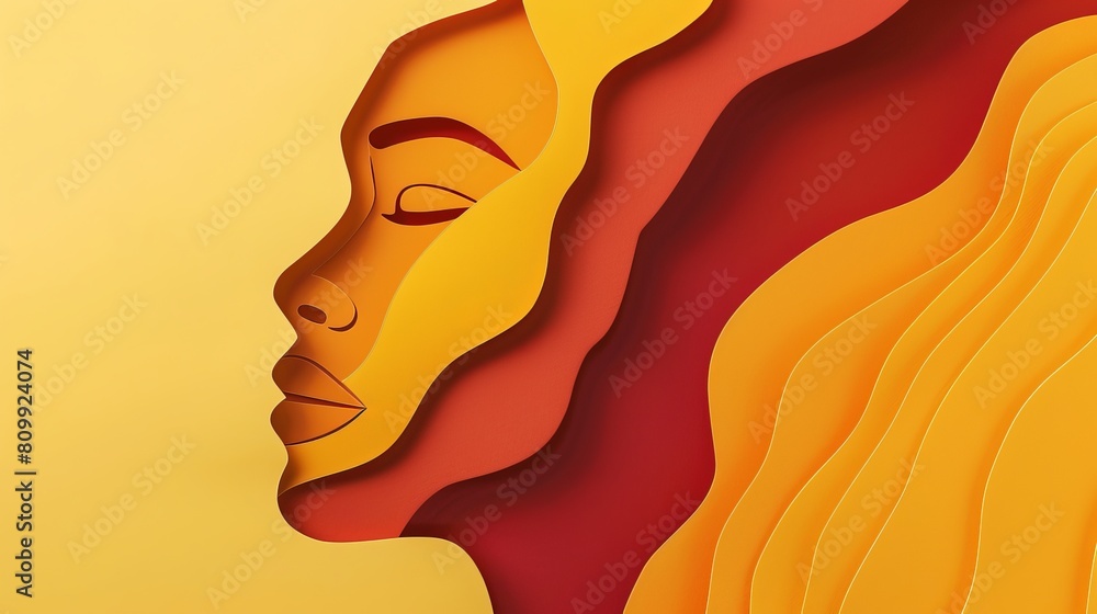 Handcrafted paper cutouts in a pop art comic style with a flat design, predominantly in yellow and orange hues Handcrafted paper cutouts in a pop art comic style with a flat design, predominantly in yellow and orange hues