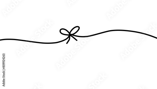 Doodle line art inspired by tangled thread illustration ribbon drawing that can be used for sticker, book, scrapbook, icon, decorative, e.t.c cute with black color
