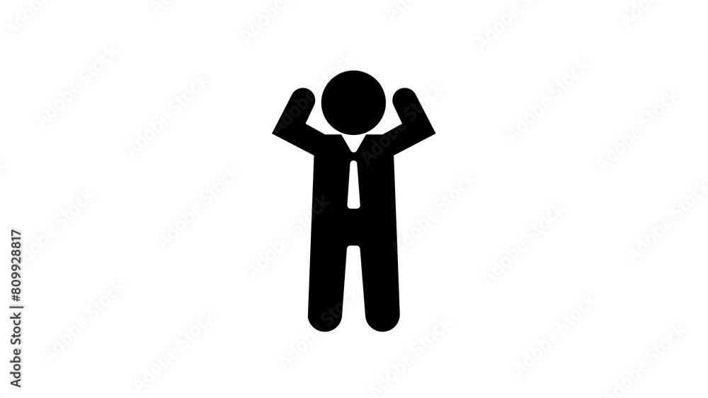 A business man icon (contact icon) man icon with a background A business man icon (contact icon) man icon with a background