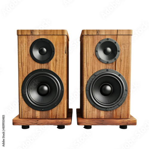 Speakers on a transparent background. photo