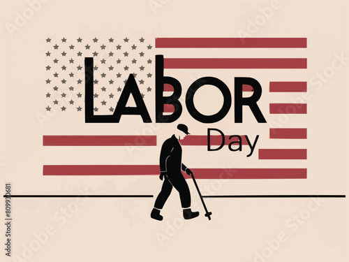 Craft a standout labor day visual with bold typography and impactful imagery
