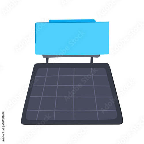 heat solar water heater cartoon. collector roof, panel home, system house heat solar water heater sign. isolated symbol vector illustration