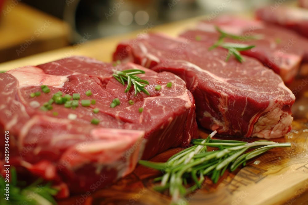 Succulent Teres Major Steak for BBQ and Grilling. Top-Quality Raw Beef Cut at Butcher Shop