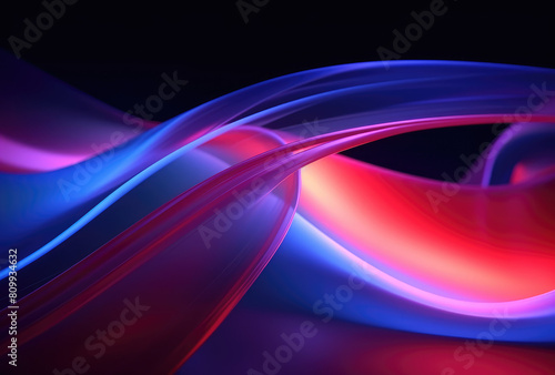 Abstract Colorful Lights Flowing Wave Background