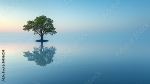 The two different states of a lonely tree reflect the various aspects of life.A Solitary Tree s Journey  Embracing the Duality of Life   4K HD Wallpaper