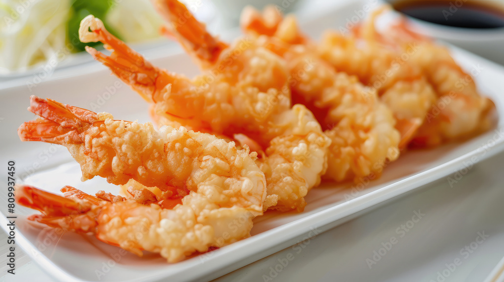 Enjoy the perfect balance of flavors and textures in each bite of tempura shrimp. Enjoy the perfect balance of flavors and textures in each bite of tempura shrimp.