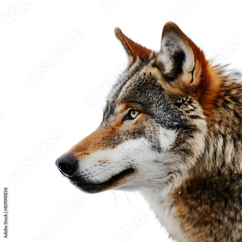 gray wolf   isolated on transparent background